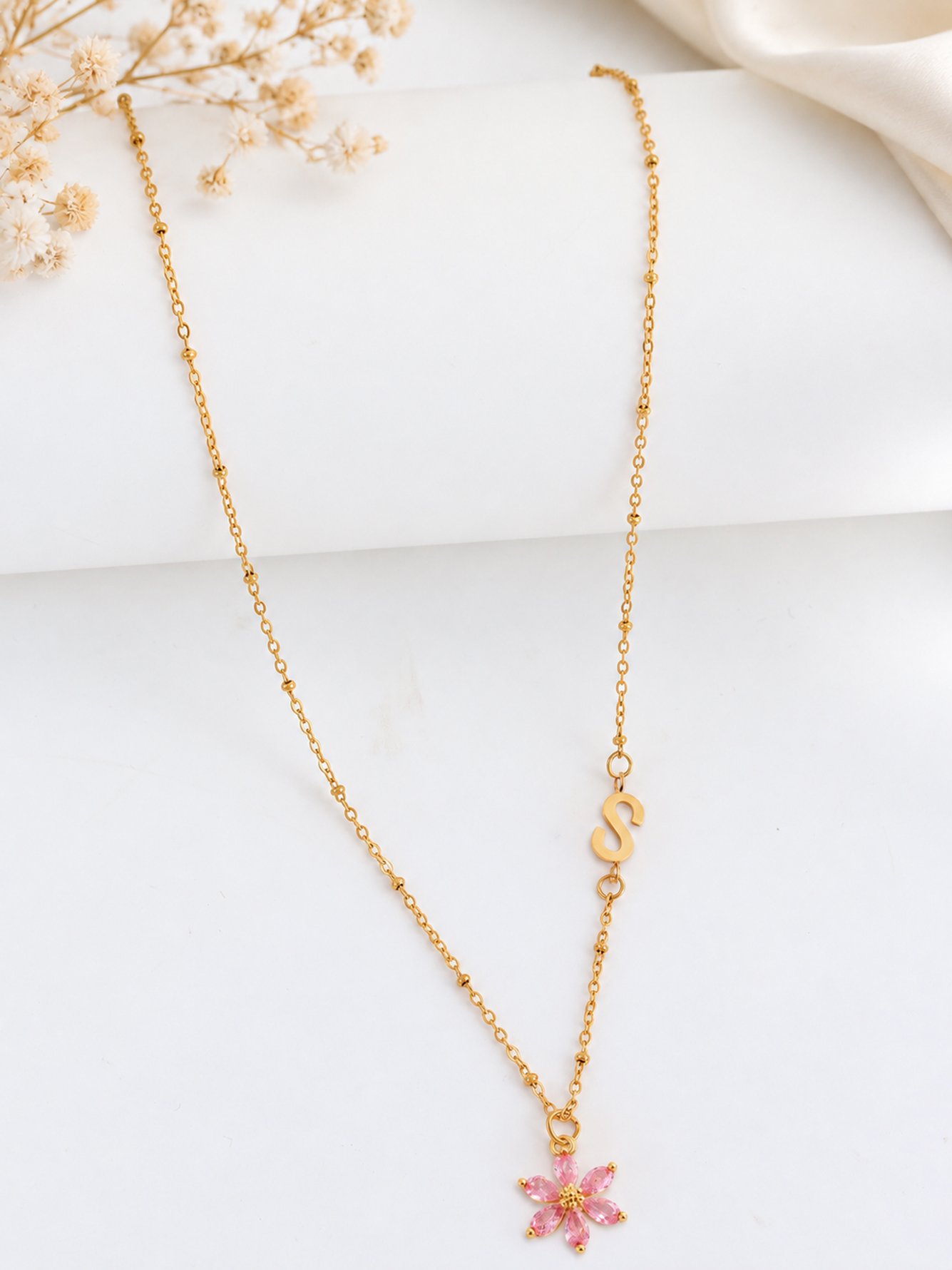 Gold Solid Delicate Necklaces