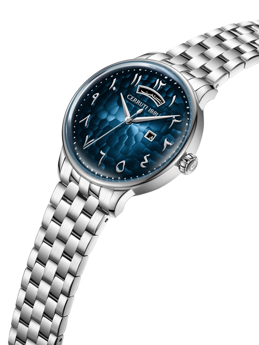 Dervio Dark Blue Dial, Stainless Steel Bracelet, Analog Watch for Men, 42mm