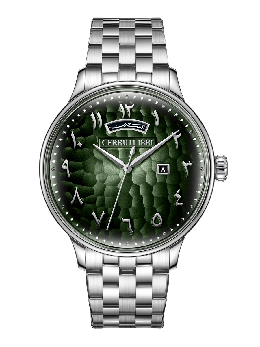 Dervio Dark Green Dial, Stainless Steel Bracelet, Analog Watch for Men, 42mm