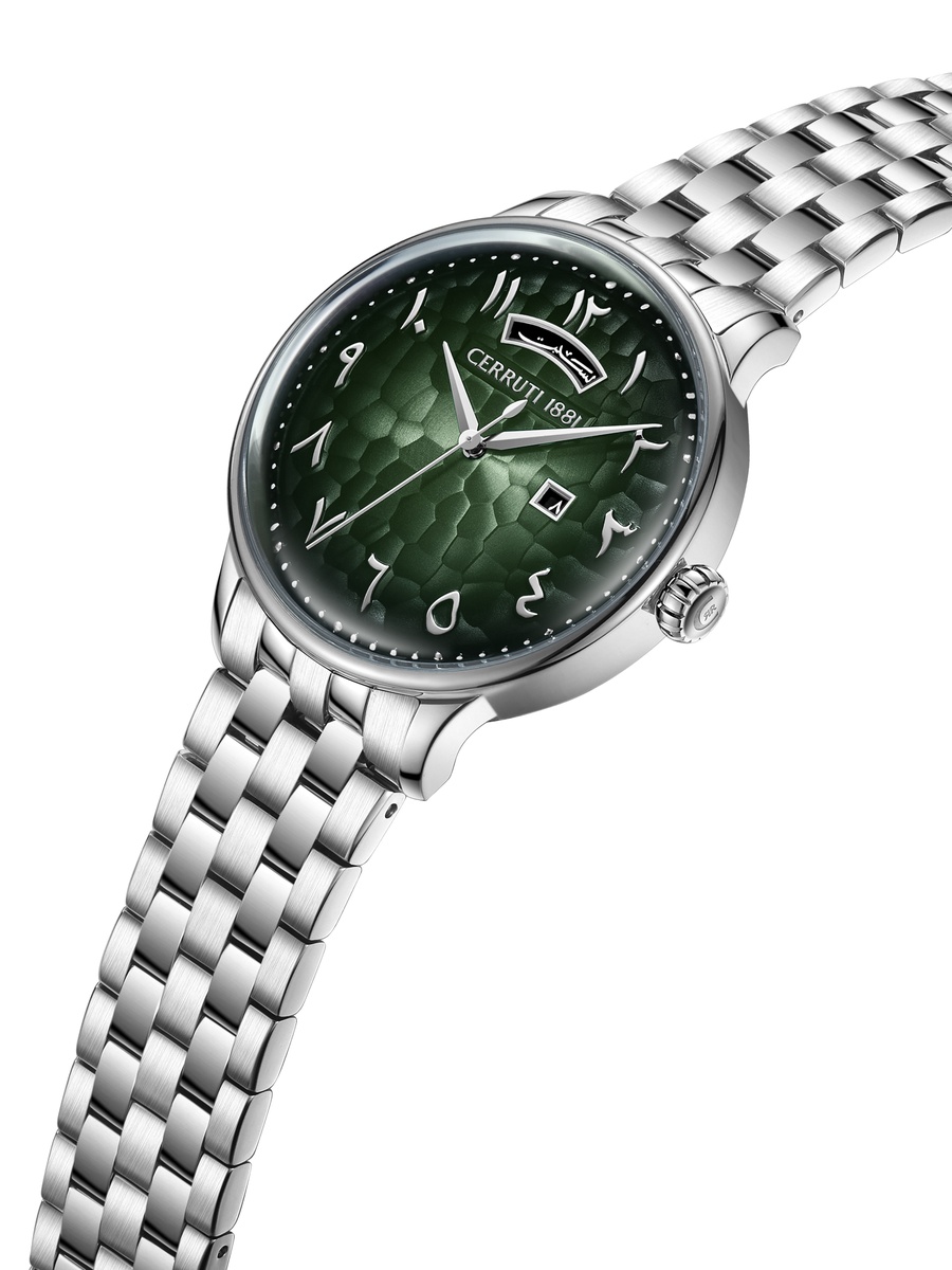 Dervio Dark Green Dial, Stainless Steel Bracelet, Analog Watch for Men, 42mm