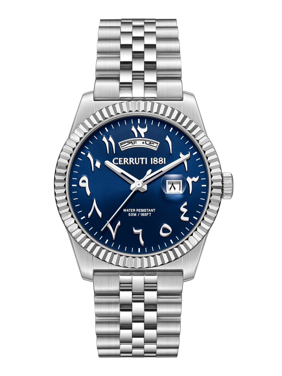 Chienti Blue Dial, Stainless Steel Bracelet, Analog Watch for Men, 41mm