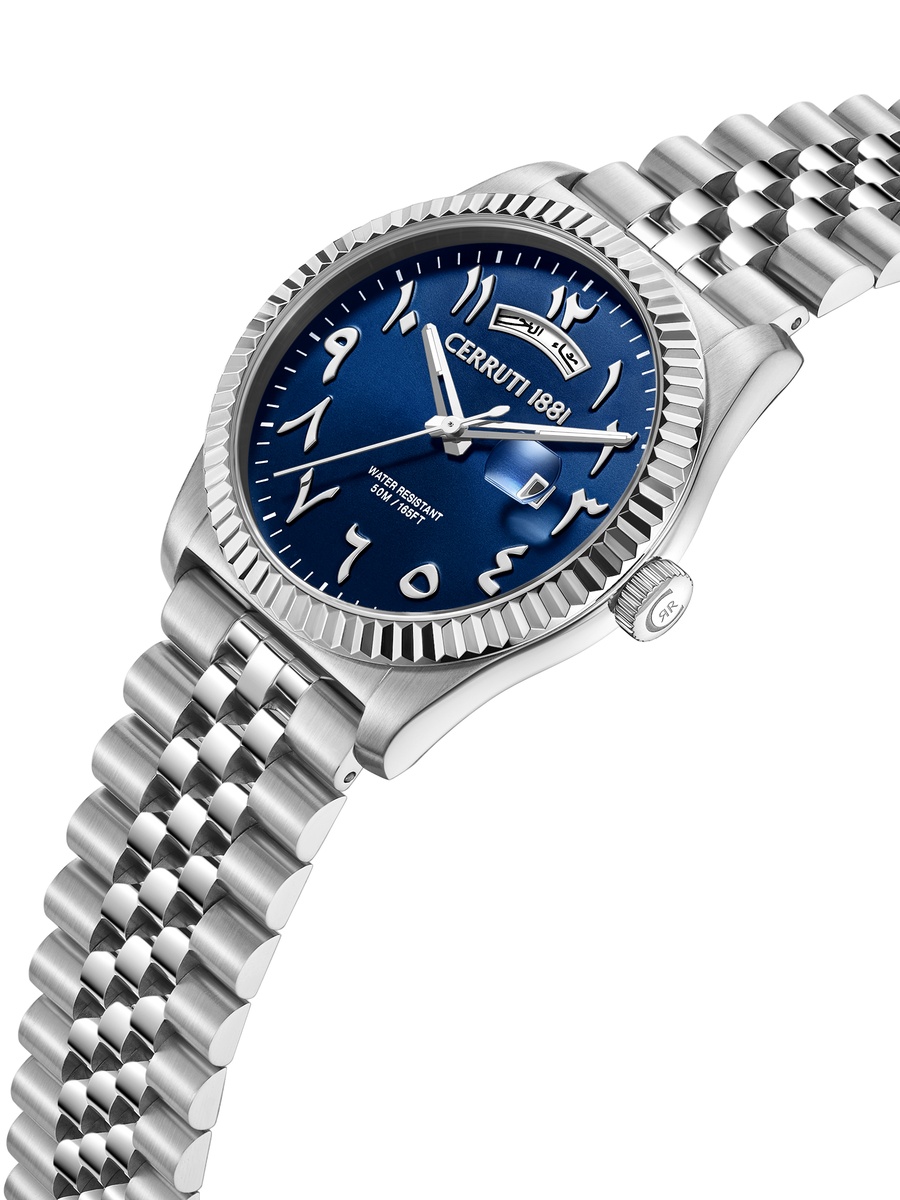 Chienti Blue Dial, Stainless Steel Bracelet, Analog Watch for Men, 41mm