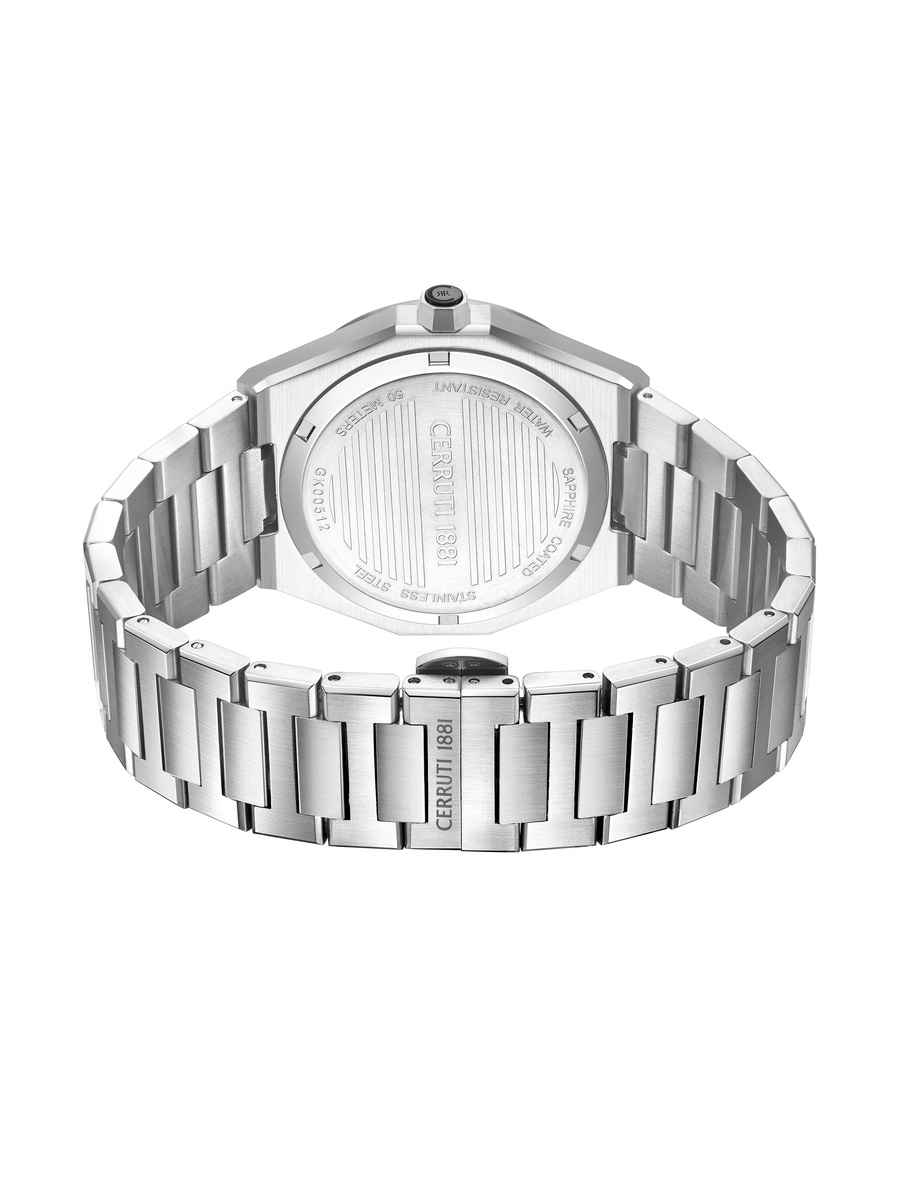Ravello Black Dial, Stainless Steel Bracelet, Multifunction Watch for Men, 42mm