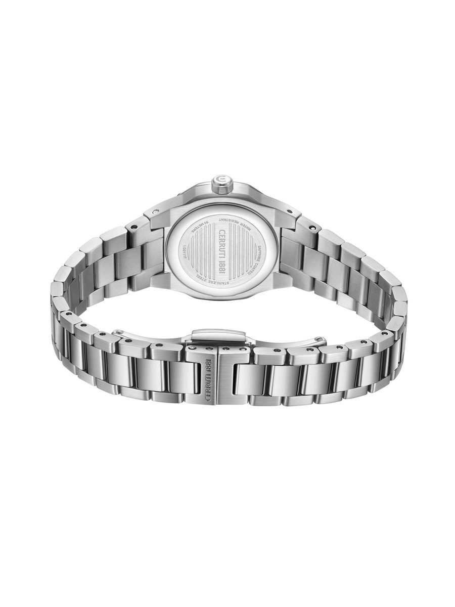 Razzuolo Burgundy Dial, Stainless Steel Bracelet, Analog Watch for Women, 24mm