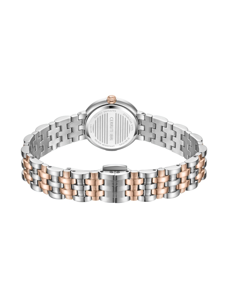 Lusia White Mother-of-pearl Dial, Stainless Steel Bracelet, Analog Watch for Women, 24mm