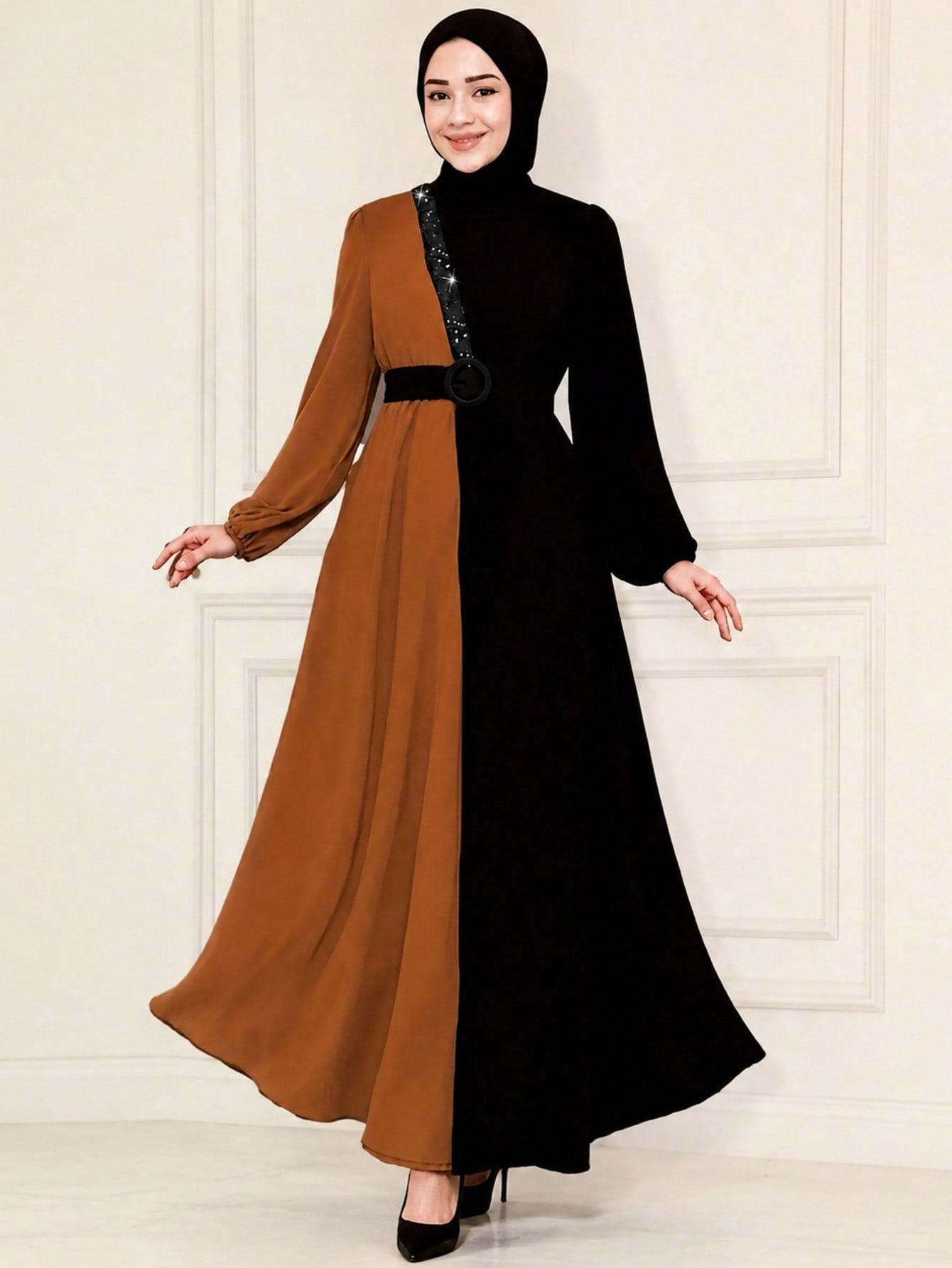 Multi Color Block Jalabiya