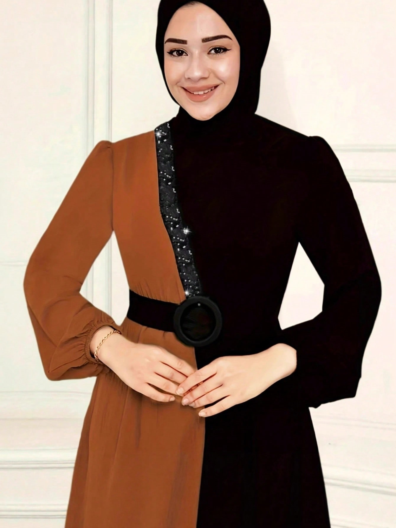 Multi Color Block Jalabiya