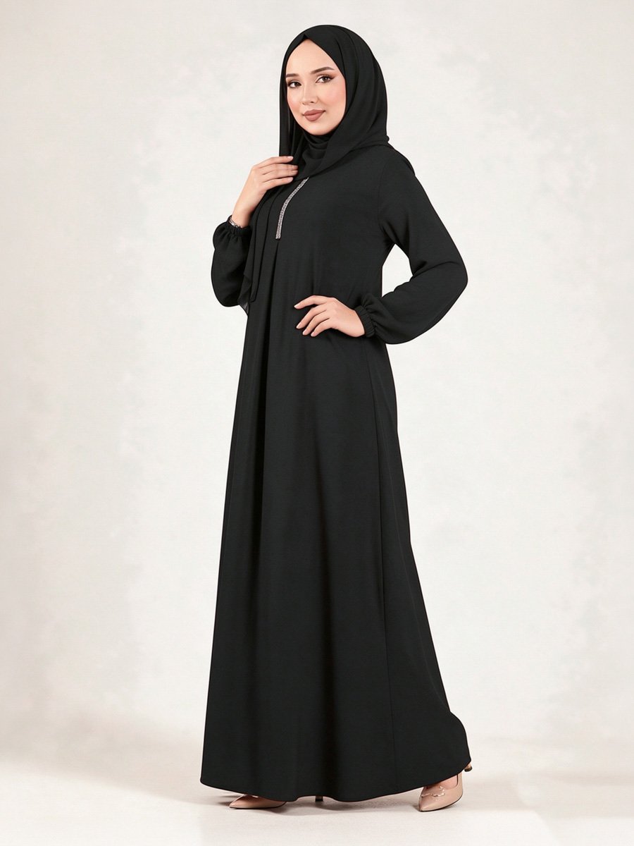 Black Long Sleeve Abaya