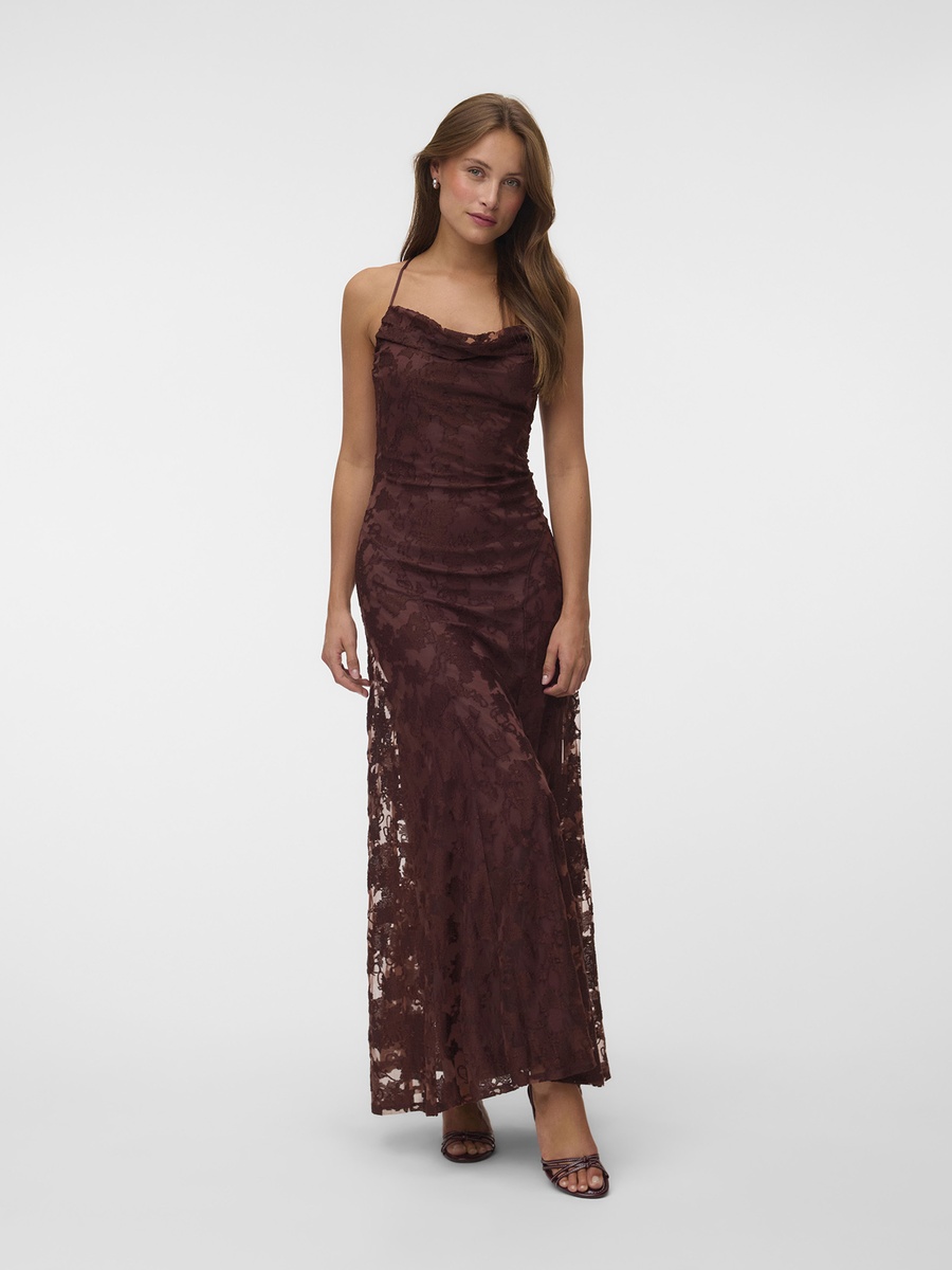 Jacquard Strappy Maxi Dress