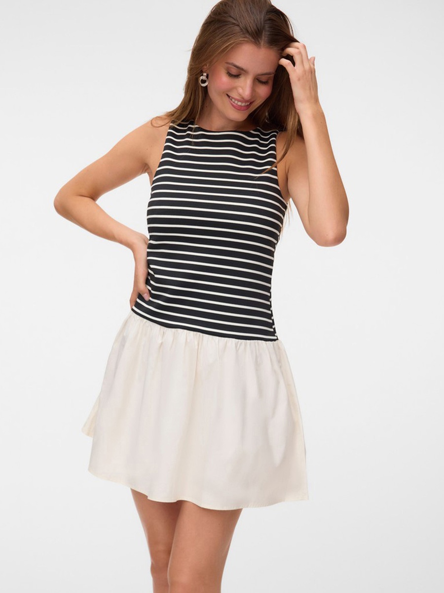 Sleeveless Jersey Mini Dress