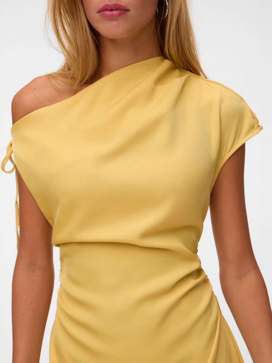 Sleeveless Detail Maxi Woven Dress