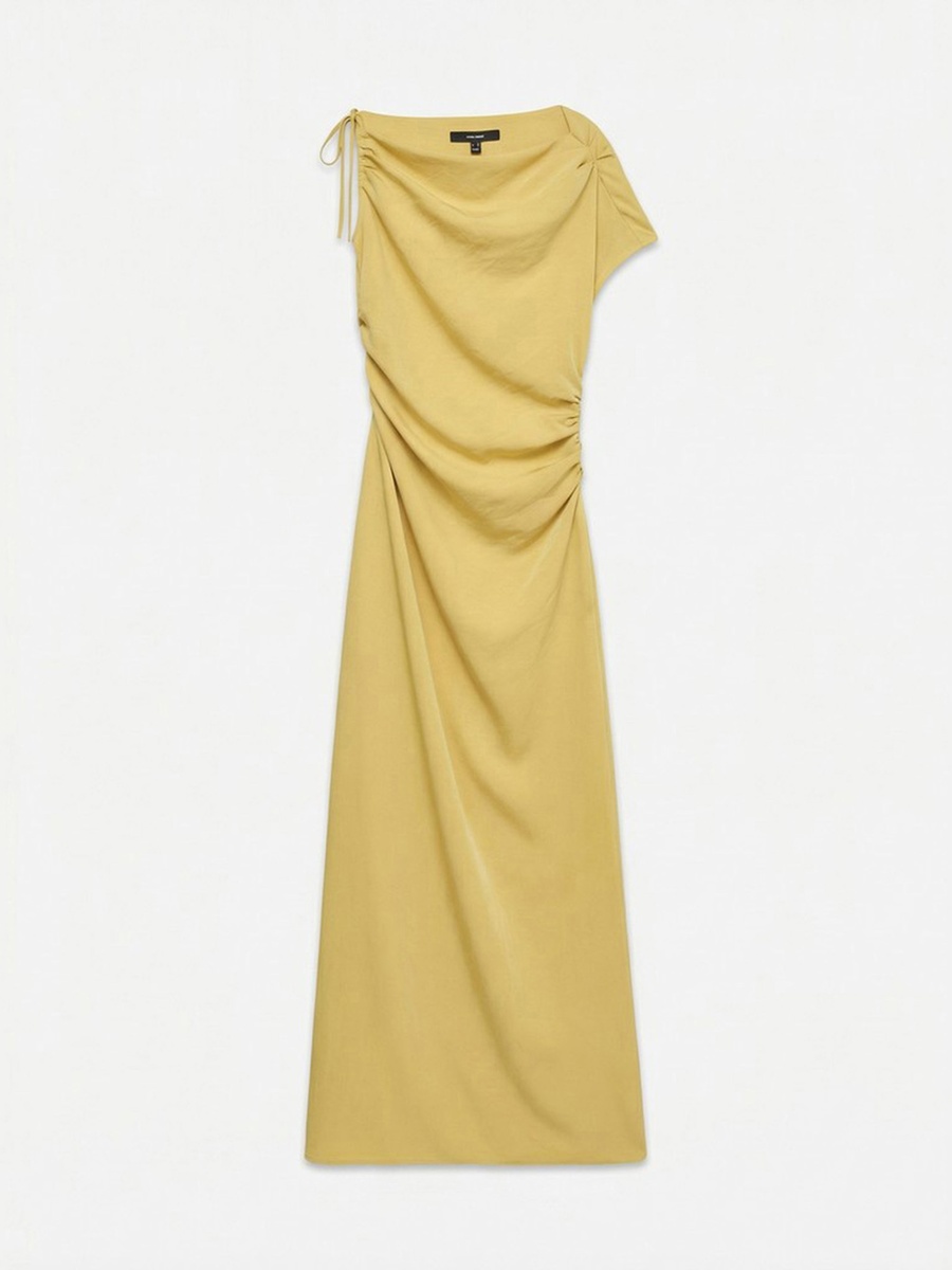 Sleeveless Detail Maxi Woven Dress