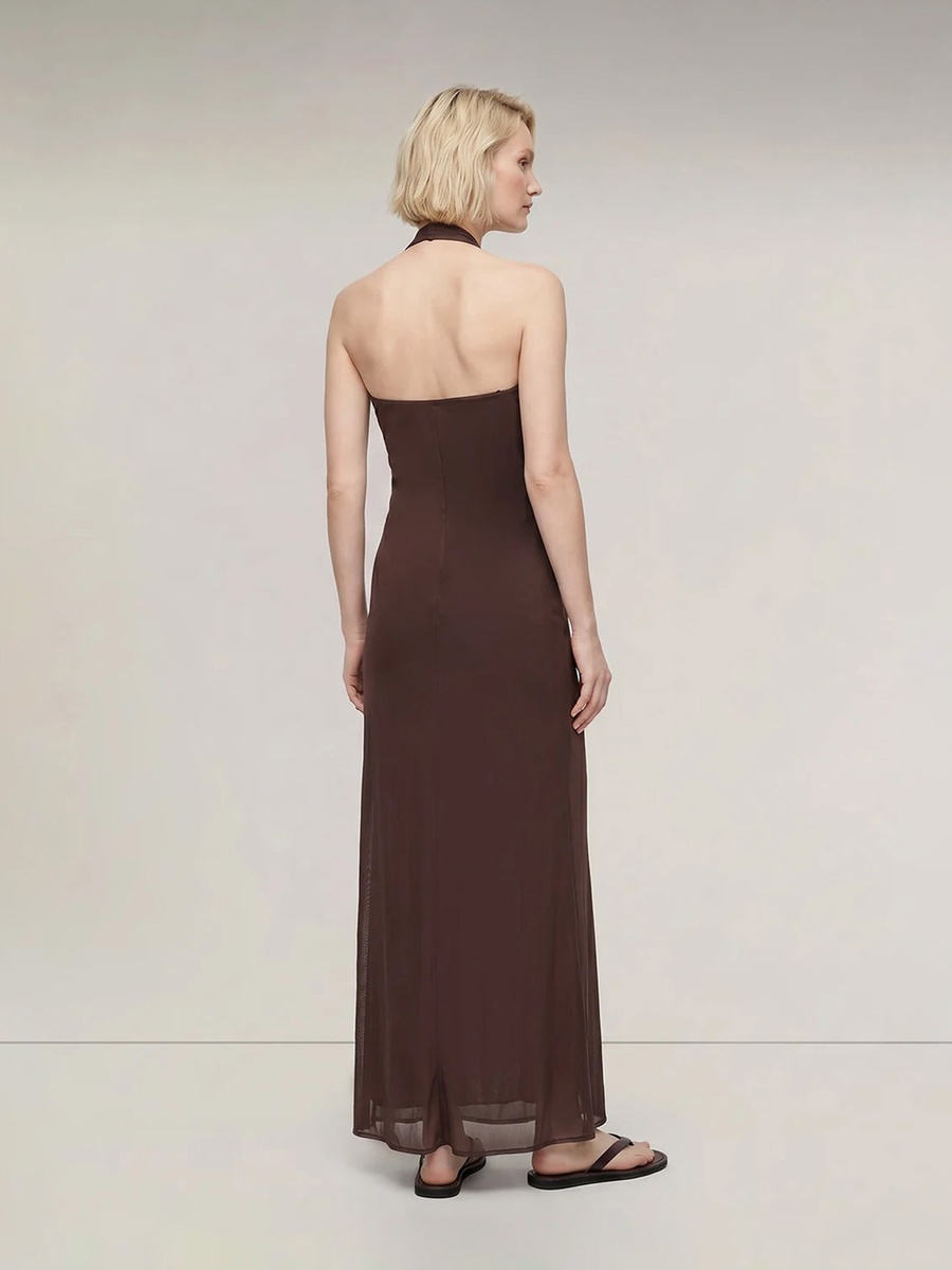 Sleeveless Maxi Scarf Dress