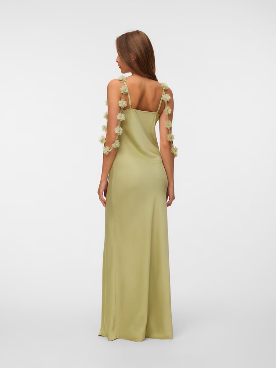 Sleeveless Detail Maxi Dress