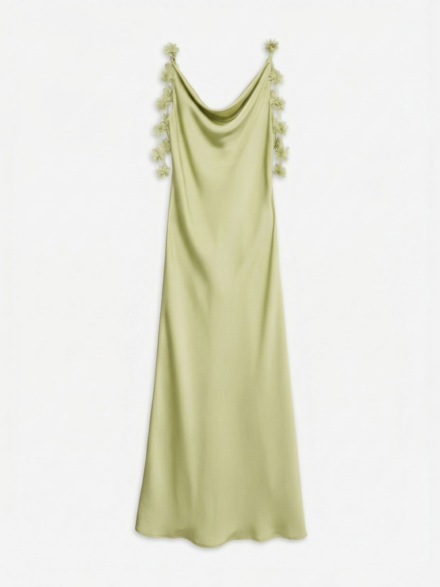 Sleeveless Detail Maxi Dress
