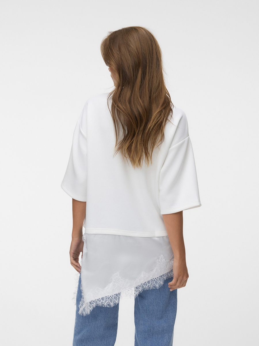 Oversized Asymmetric Jersey Top