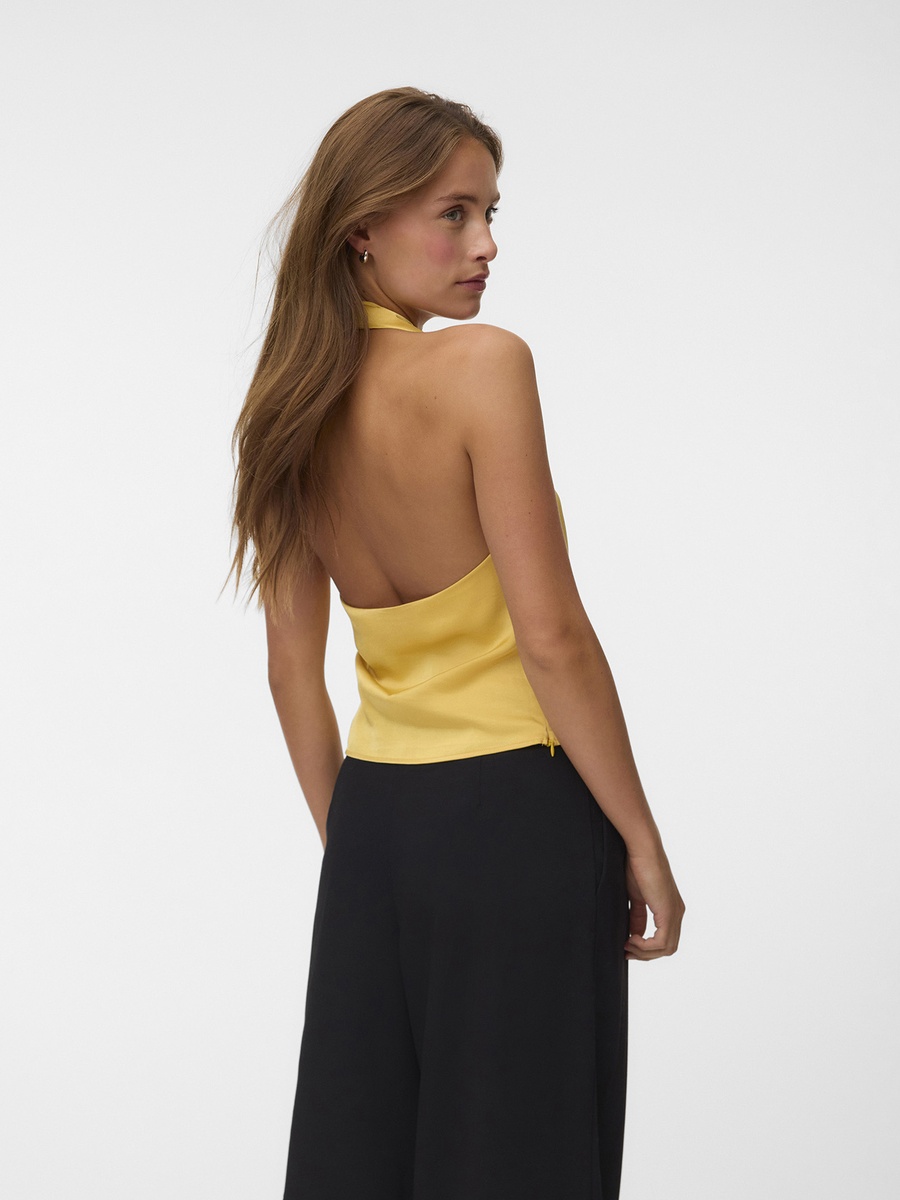 Halter Neck Wrap Top