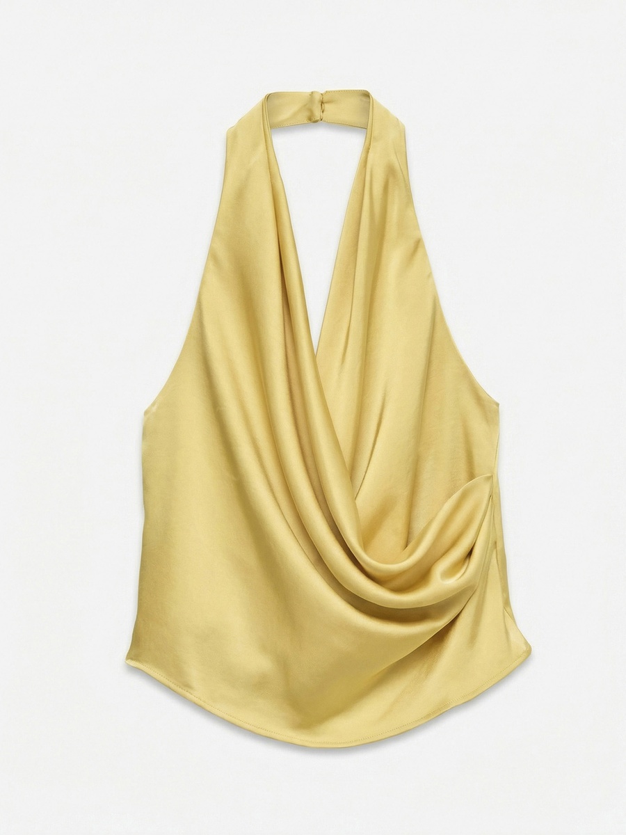 Halter Neck Wrap Top