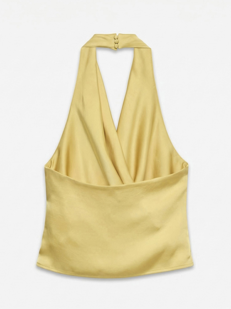 Halter Neck Wrap Top