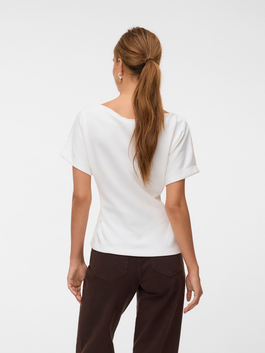 Short Sleeve Detail Jersey Top
