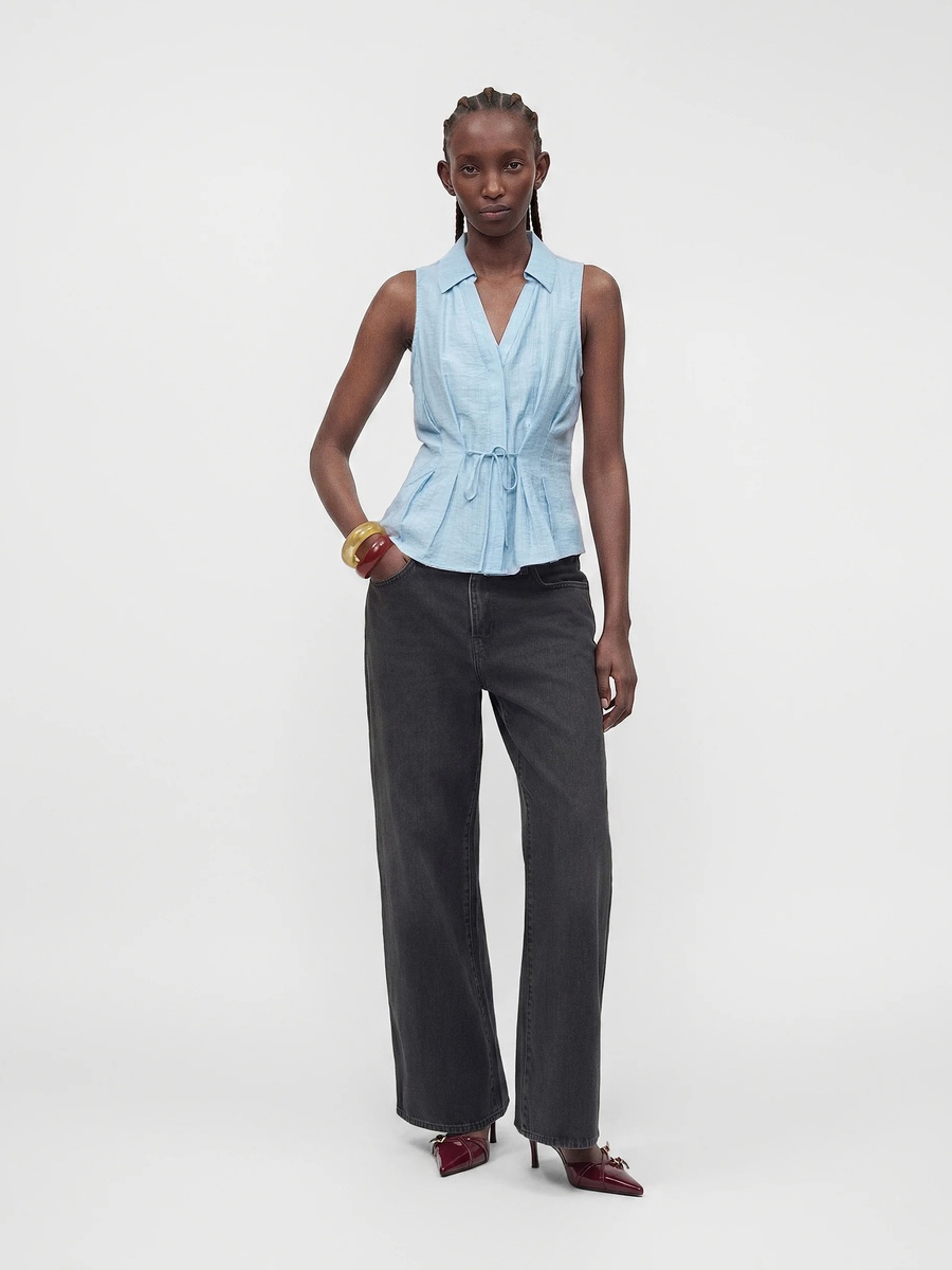 Sleeveless Woven Top