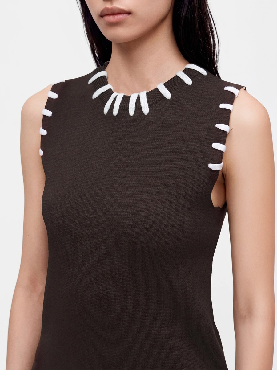 Sleeveless Knitted Top