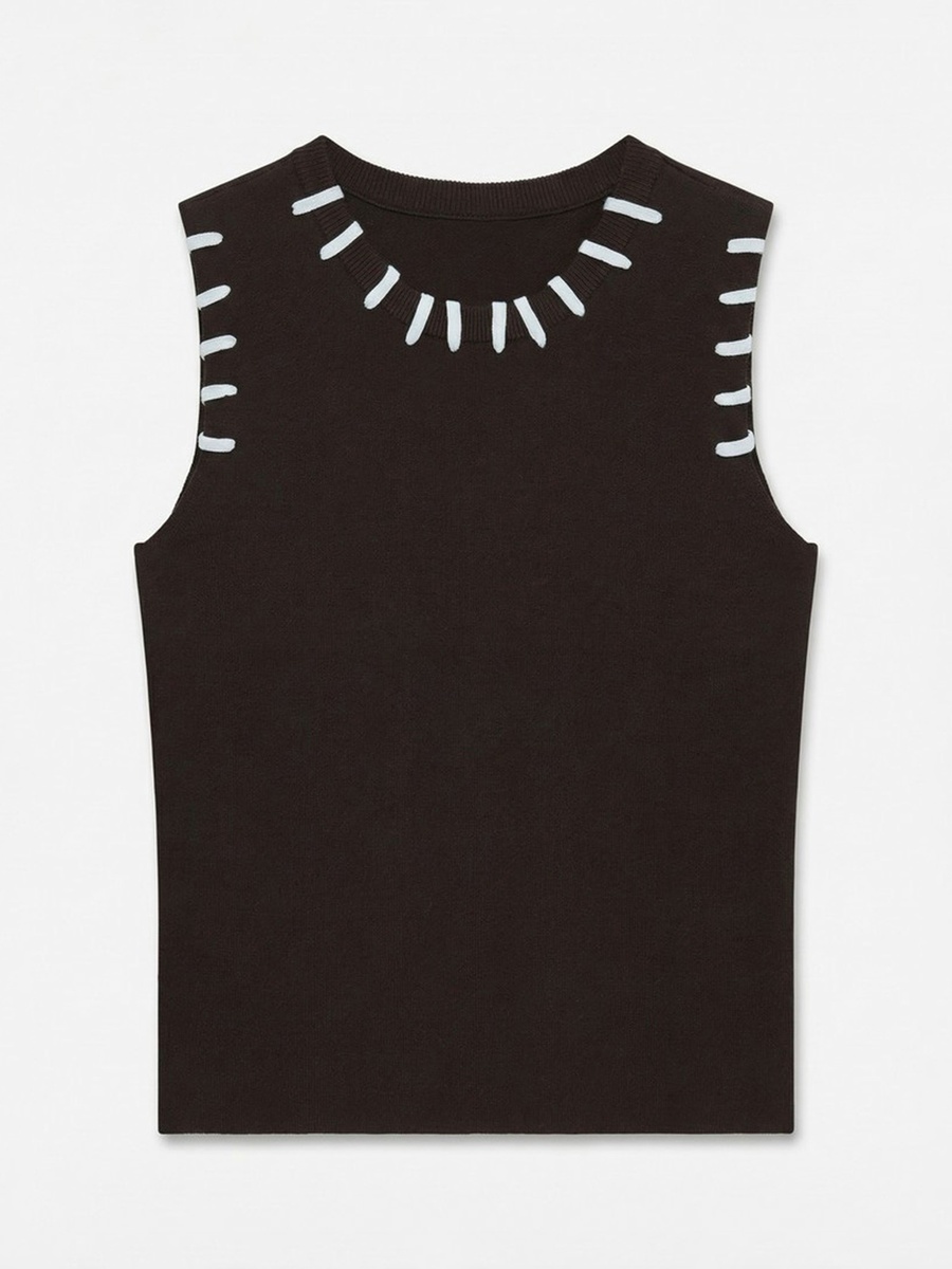 Sleeveless Knitted Top