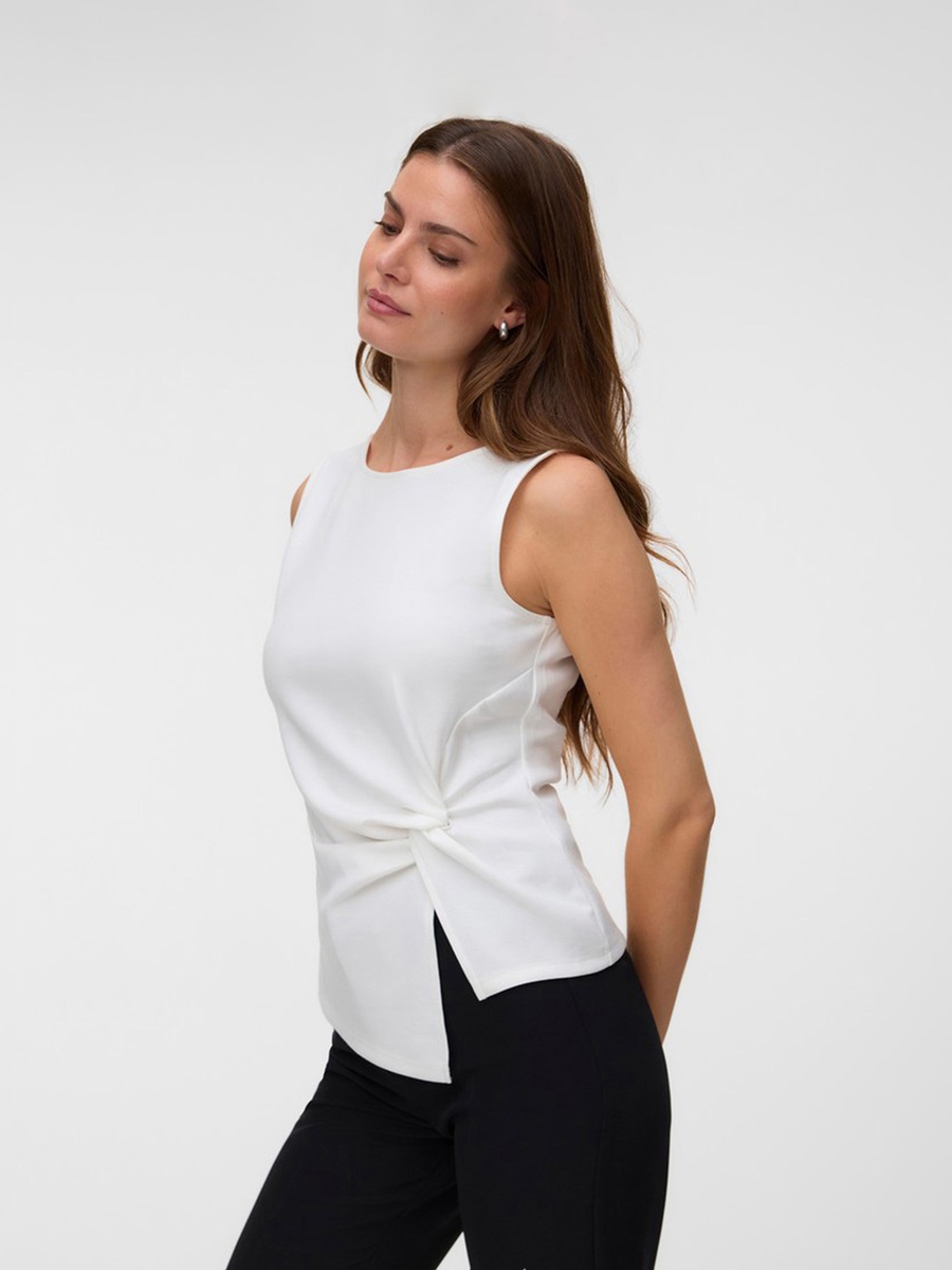 Sleeveless Knot Jersey Top