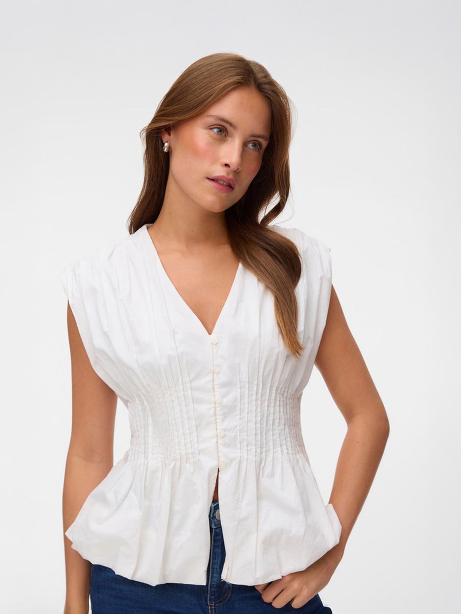 Sleeveless Woven Top
