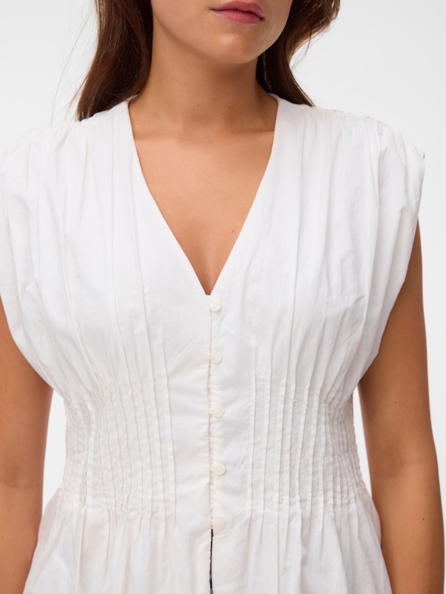 Sleeveless Woven Top