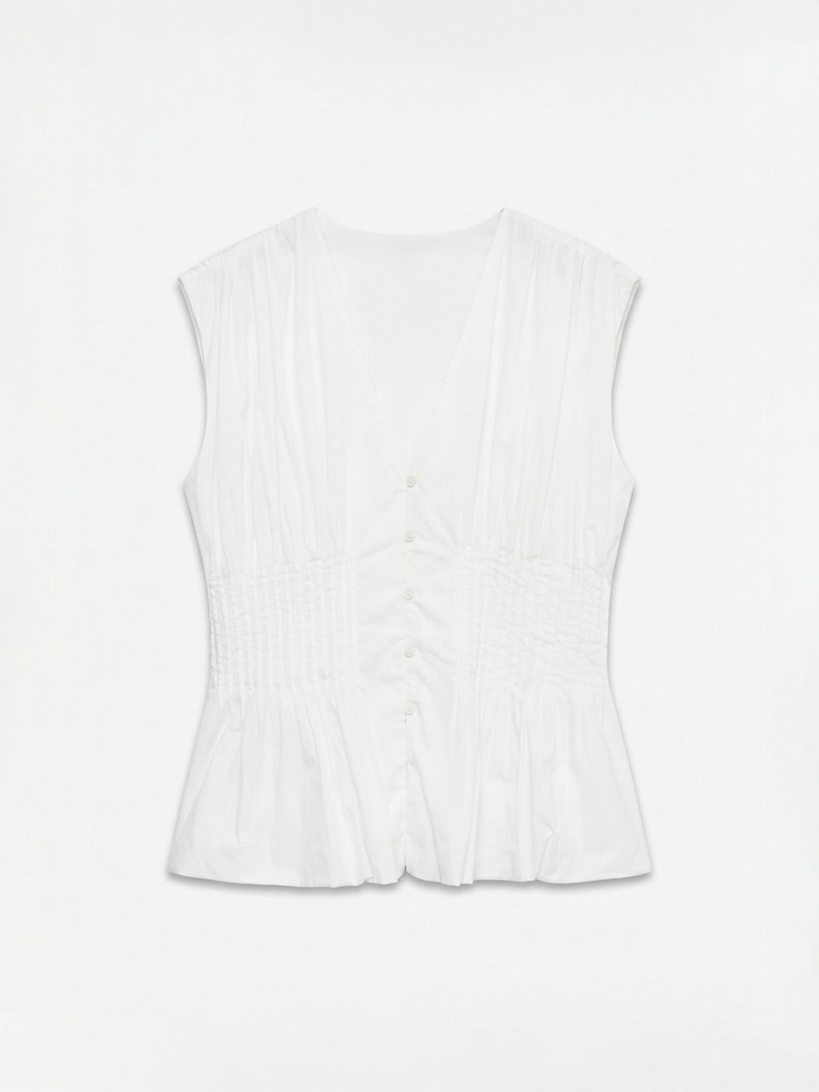 Sleeveless Woven Top