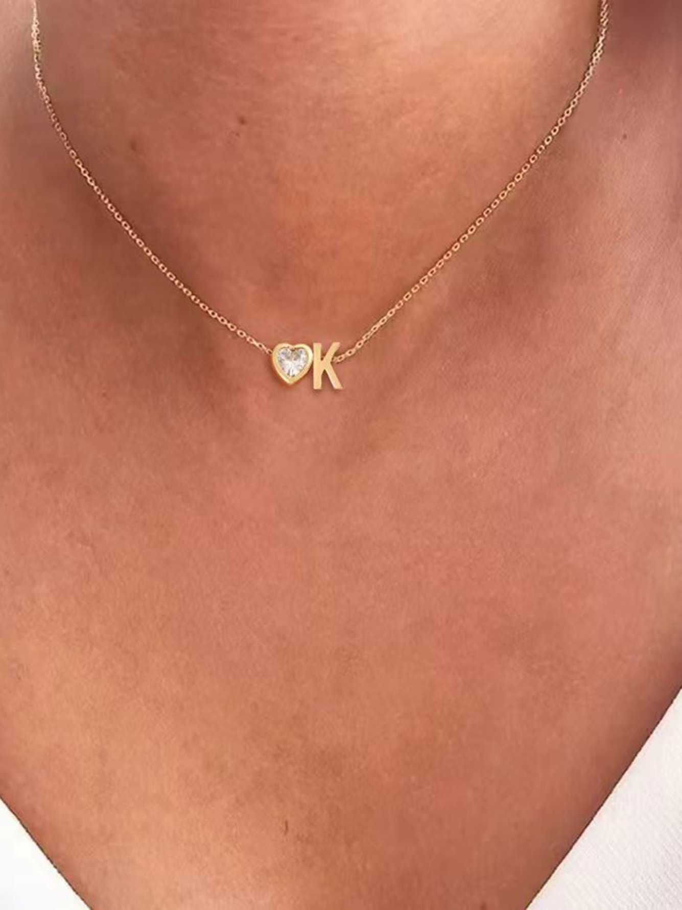 Gold Solid Delicate Necklaces