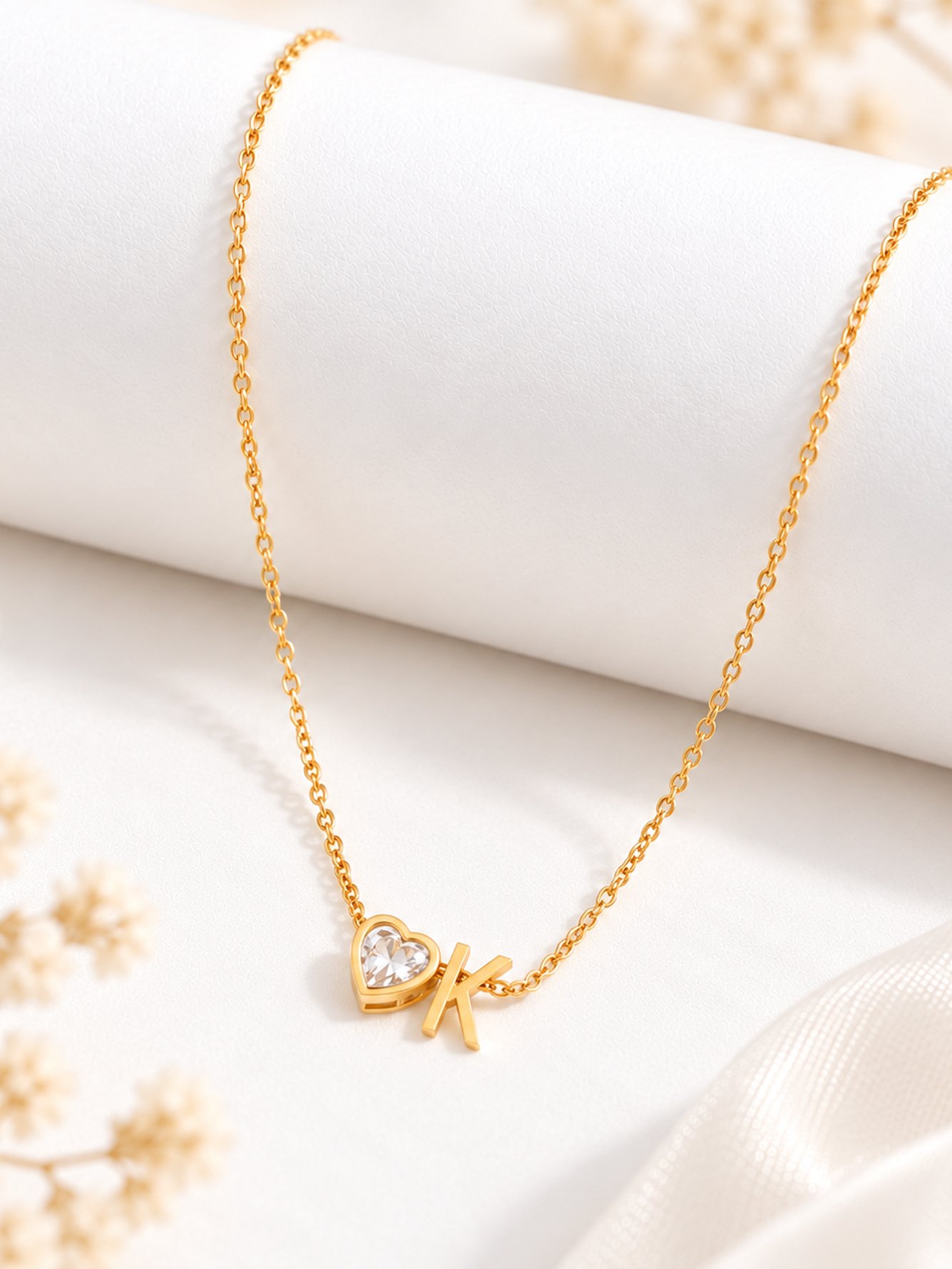 Gold Solid Delicate Necklaces