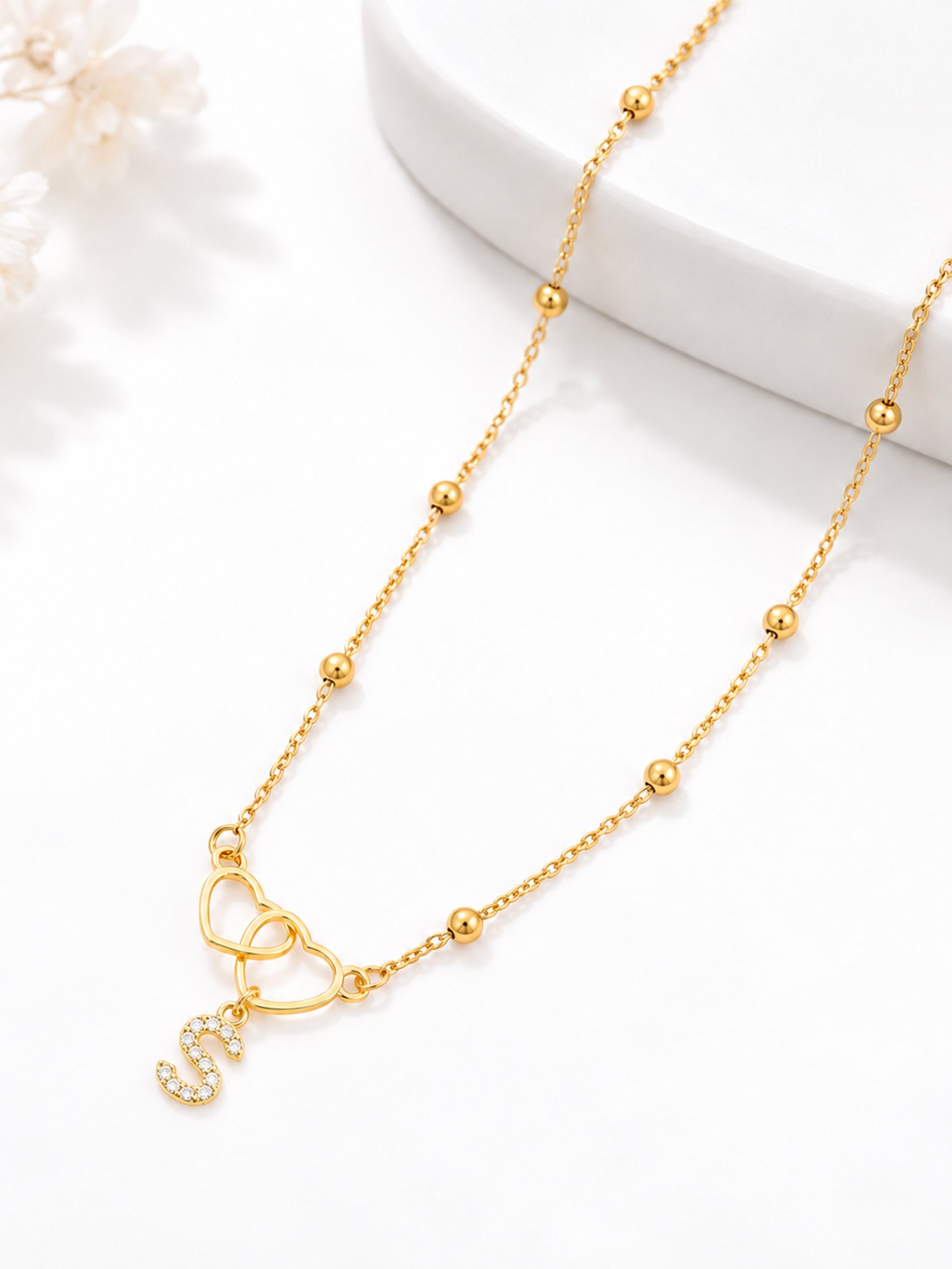 Gold Solid Delicate Necklaces