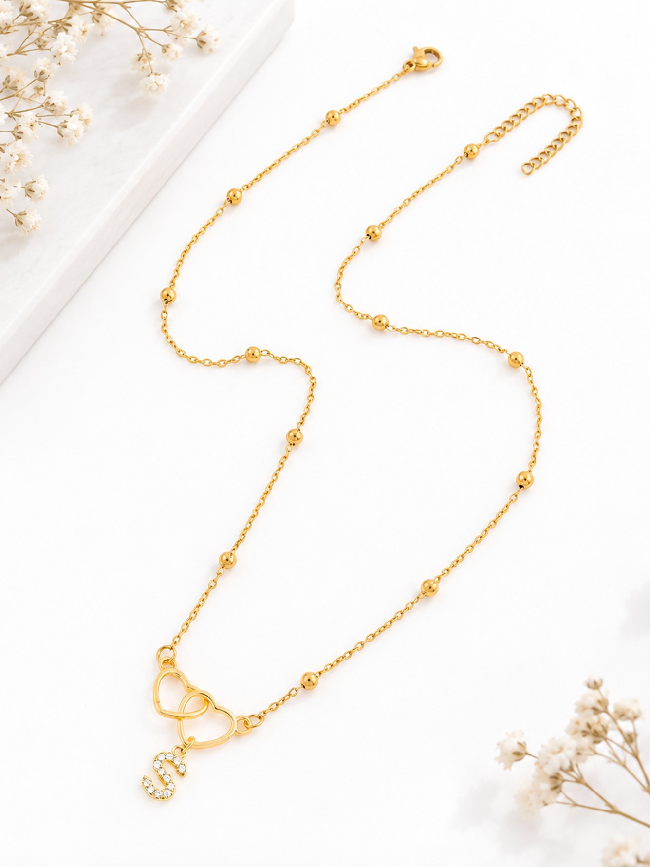 Gold Solid Delicate Necklaces