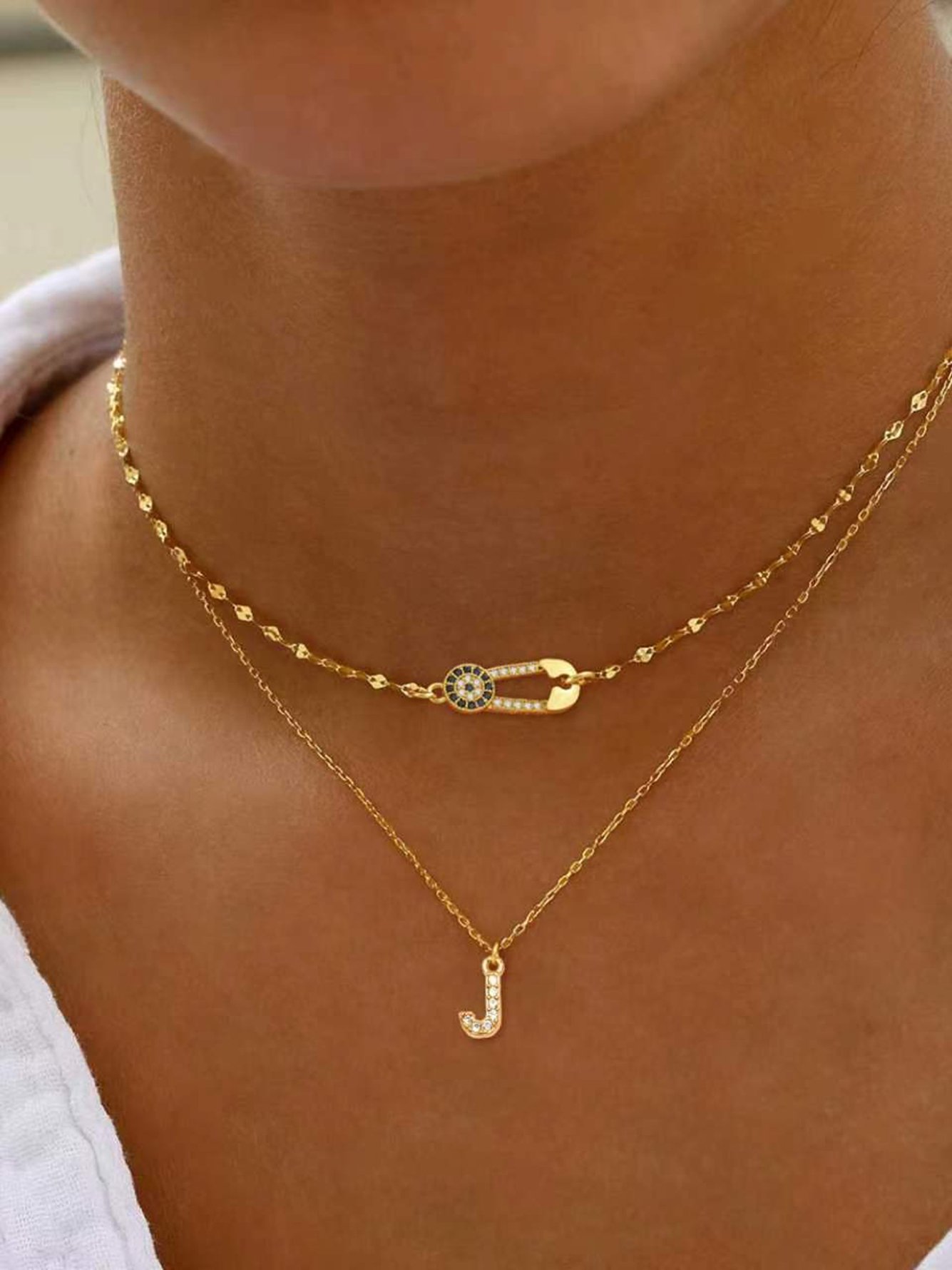 Gold Solid Delicate Necklaces
