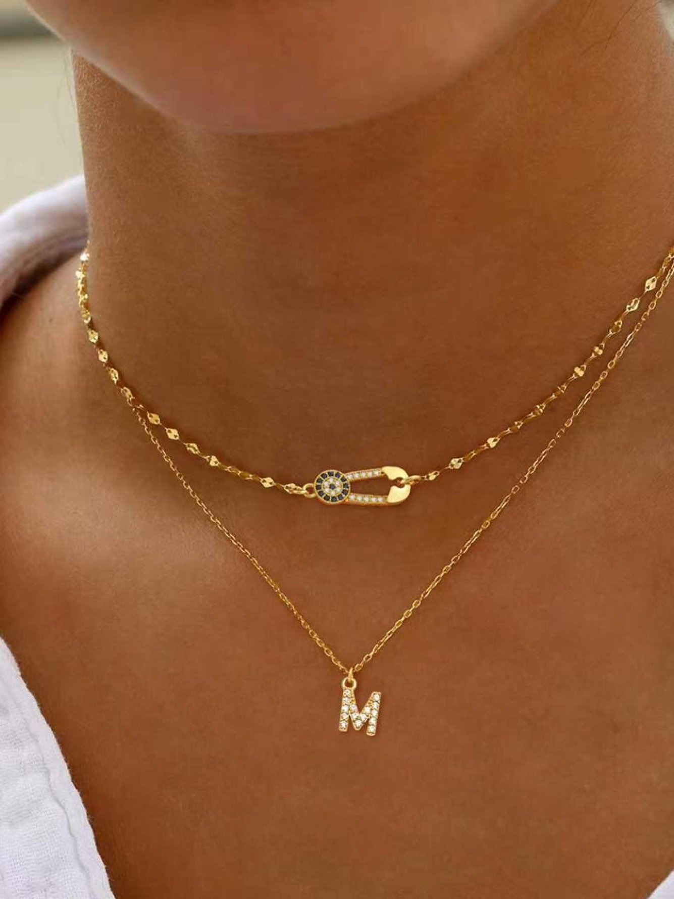 Gold Solid Delicate Necklaces