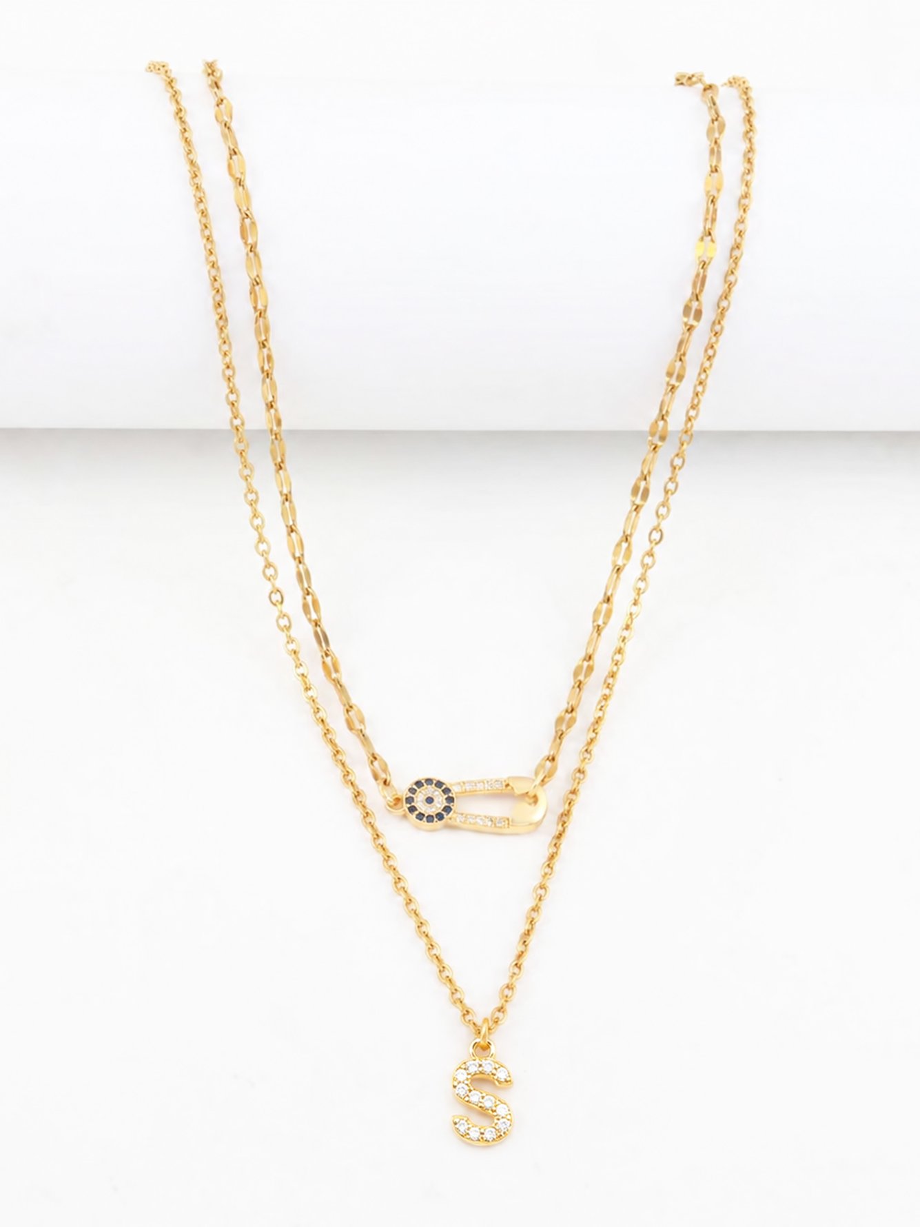 Gold Solid Pendant Necklaces