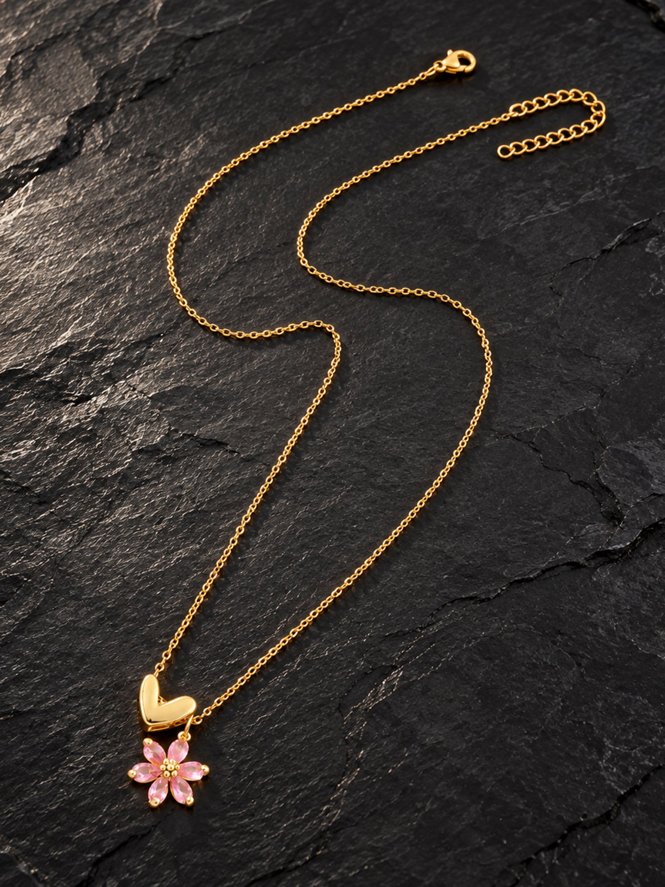 Gold Solid Pendant Necklaces