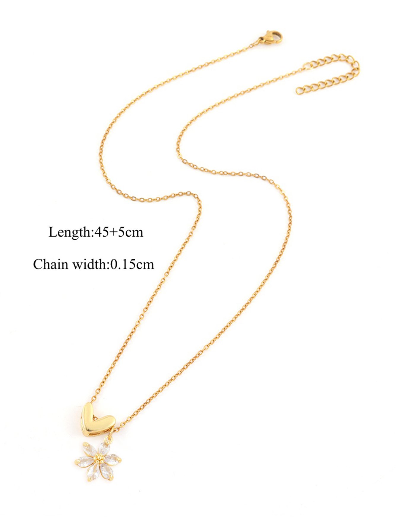 Gold Solid Delicate Necklaces