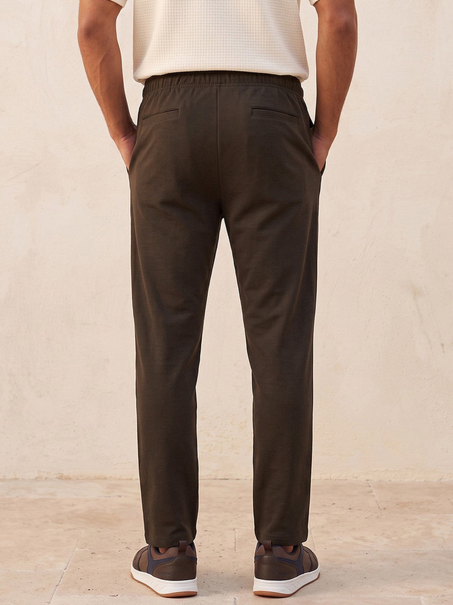 Regular Fit Drawstring Waist Trousers