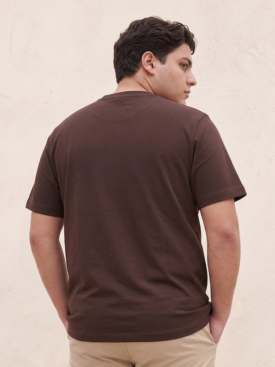 Plus Cotton Crew Neck T-Shirt