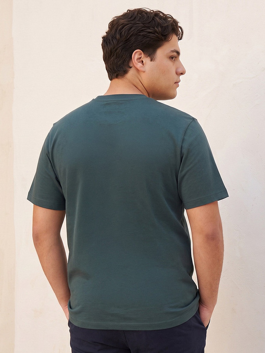 Plus Cotton Crew Neck T-Shirt