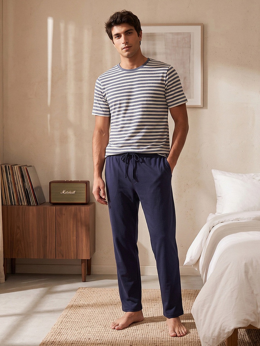 Striped T-Shirt and Pyjama Set
