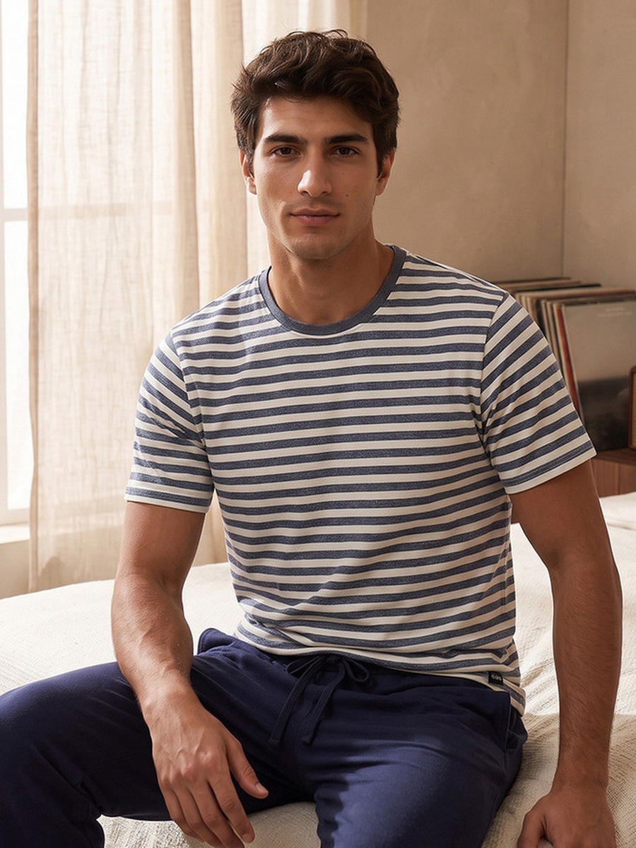Striped T-Shirt and Pyjama Set