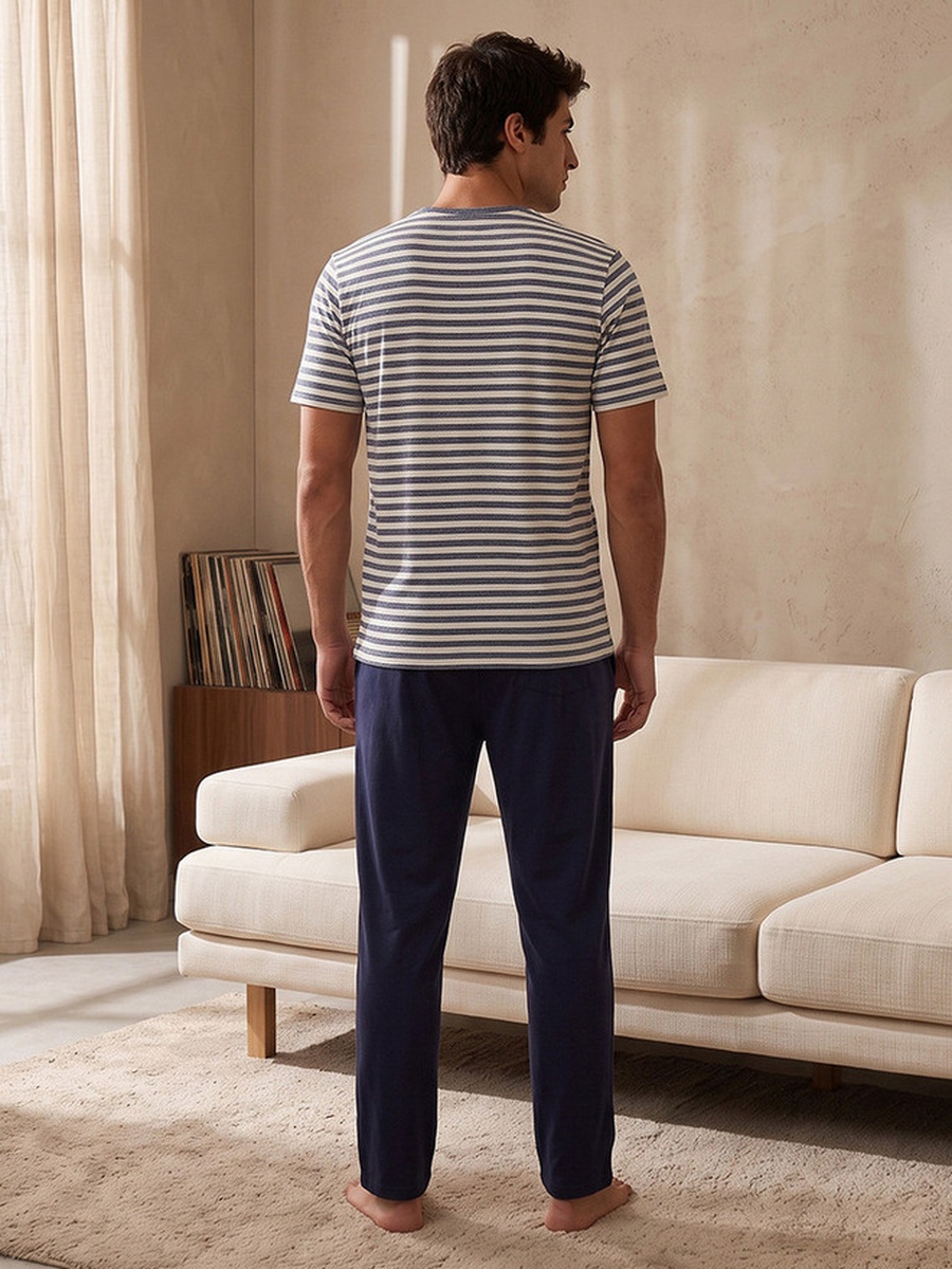 Striped T-Shirt and Pyjama Set