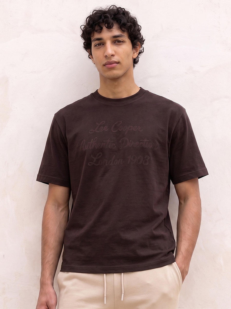 Logo Print Crew Neck T-Shirt