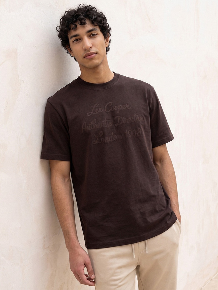 Logo Print Crew Neck T-Shirt