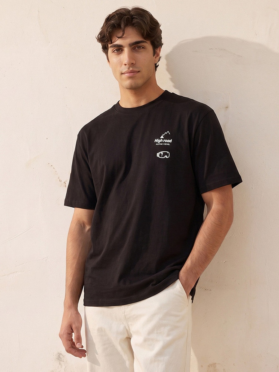 Regular Fit Cotton Crew Neck T-Shirt
