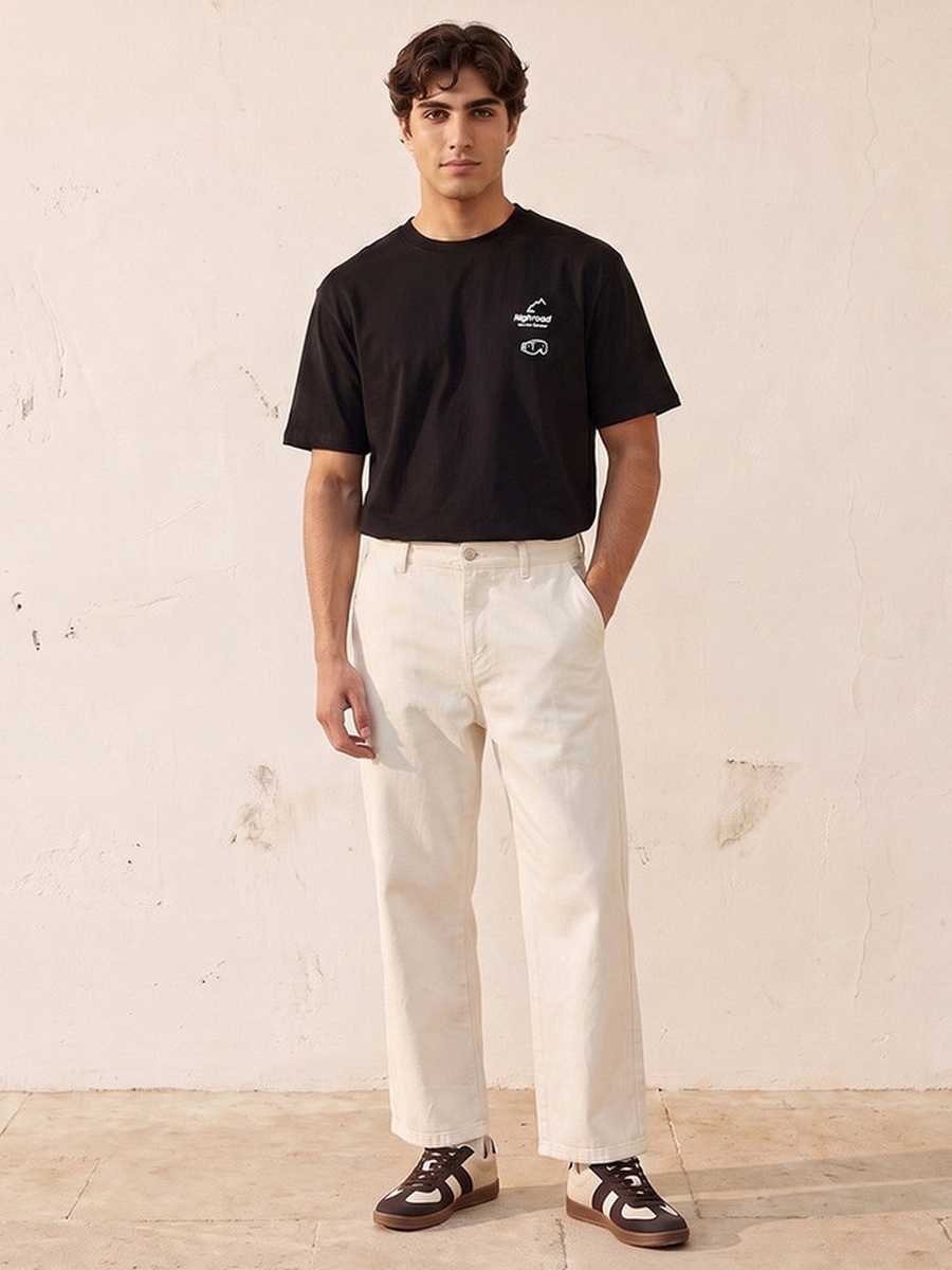 Regular Fit Cotton Crew Neck T-Shirt